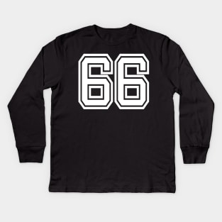 Number for 66 a sports team, group, or community T-Shirt Kids Long Sleeve T-Shirt
